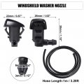 Uxcell 1 Set Windshield Washer Water Nozzle Spray No 8538104030 For Toyota Tacoma Base Pre Runner S-runner 2001-2004