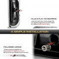 Vipmotoz Back Up Reverse Lights Compatible With 2003-2012 Land Rover Range Black Housing Clear Lens Direct Replacement Left