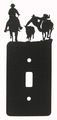 Steer Wrestling Single Light Switch Plate Cover 