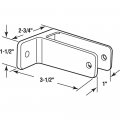 Sentry Supply 656-6407 One Ear Wall Bracket For 1 In Thick Panels Zinc Alloy Chrome Finish Single Pack