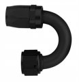 Fcm4464 Hose Fitting 180 Degrees 10 An To Female Swivel Black Anodized Aluminum Elbow Connector 