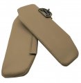 Autoguru Sunvisors Extension Covers Leather Made For Ford F250 F350 F450 99-07 Med Parchment 