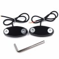 Httmt Black Mirror Block Off Base Plate Led Compatible With Hond 99-00 Cbr 600 F4 03-11 Cbr600 Rr