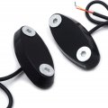 Httmt Black Mirror Block Off Base Plate Led Compatible With Hond 99-00 Cbr 600 F4 03-11 Cbr600 Rr