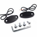 Httmt Black Mirror Block Off Base Plate Led Compatible With Hond 99-00 Cbr 600 F4 03-11 Cbr600 Rr