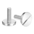 M6x20mm Slotted Round Large Flat Head Screws 5pcs 304 Stainless Steel Decoration 