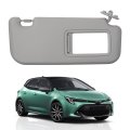 Gray Right Passenger Side Sun Visor With Vanity Mirror For Toyota Corolla 2019 2020 2021 2022 2023 2024 Replaces 74320-02f50-a0 
