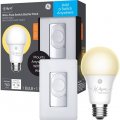 Ge Case Of 3 Kits C Wire-free Switch Starter Pack With Soft White Led A19 Smart Bulb Kit And Light Switch Requires No