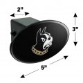 Wofford College Secondary Logo Oval Tow Hitch Cover Trailer Plug Insert 2