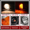 Hecasa Right Headlight Corner Light Headlight Bezel W Bulbs For Mack Cv713 Truck Replacement 2m0533am Headlamp Trim Cover