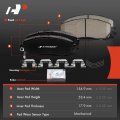 Front Ceramic Disc Brake Pads Set For Select Honda Acura And Subaru Models Cr-v Civic Odyssey Rdx Accord Crosstour Passport