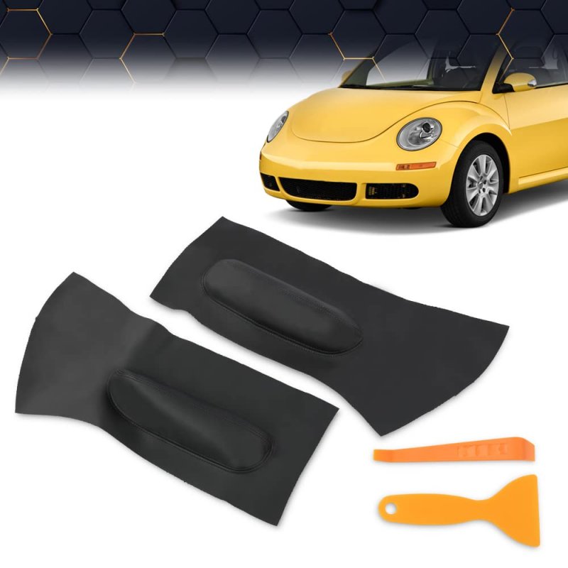 Door Panel Insert Card Leather Cover For 1998-2010 Vw Beetle Left Driver And Right Passenger Side