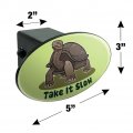 Tortoise Take It Slow Turtle Oval Tow Trailer Hitch Cover Plug Insert