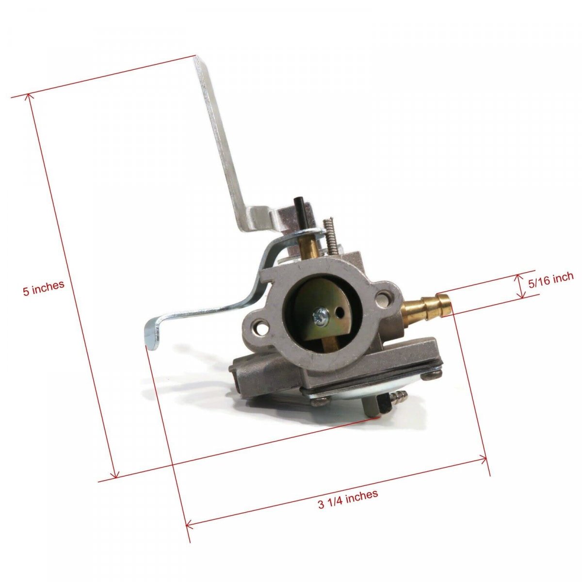 Carburetor With Adjuster Caps And Gasket For Tecumseh Av520-670138t Tractor Engine