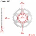 Caltric O-ring Drive Chain And Sprockets Kit Compatible With Kawasaki Zx-6r Zx-6rr Ninja 1998-2004