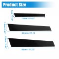 X Autohaux 6 Pcs Windshield B Pillar Trim Exterior Garnish Front Rear Left Right For Nissan Maxima 2009-2015 Black
