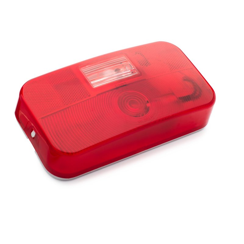 Lumitronics Red Surface Mount Light Stop Turn Tail Backup For Rv Trailer Camper 5th Wheel And Motorhomes White