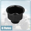 Uxcell Metal 36mm 6 Flutes Oil Filter Cap Wrench Socket Housing Remover Tool For Volkswagen Audi A6l A8l Bmw X5