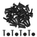 Uxcell 40 Pcs Black Car Plastic Push In Fastener Rivets Clips For 8mm Hole Dia