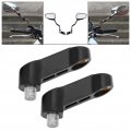 Motorcycle Mirror Extenders 2pcs 0 4in M10 Universal Mount Riser Extender Adapter 