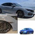 Smoked Lens 10th Gen Civic Side Marker Lights For 2016 2017 2018 2019 2020 2021 Honda Coupe Hatchback White Led Clearance 