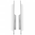 Hecasa Rocker Panel Set Compatible With 1996-2013 Ezgo Txt Golf Cart Full Diamond Plate Left Right Silvery Aluminium
