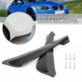 Topteng 19 Gloss Black Car Rear Bumper Fin Canard Splitter Diffuser Valence Spoiler Lip With Bolts