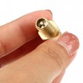 Uxcell Universal 1 8 Inch Npt Tank Valve Air Compressor Fill With Anti-corrosion Brass And Caps Durable Gold Tone 2pcs