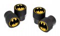 Elektroplate Dc Comic Valve Stem Caps Batman Black Knurling 