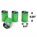 Protectors Of The Realm Elf And Wolves Valve Stem Caps For Tire Rim Wheel Aluminum Green