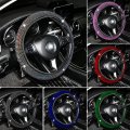 Mingzaiqipei Bling Rhinestones Steering Wheel Cover Sparkling Car Suv Breathable Anti-slip Protector For Women Party Birthday