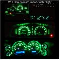 Wljh High Bright Green Instrument Panel Cluster Gauge Speedometer Tachometer Indicator Warning Lamp Bulb Full Led Light Kits