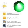 Wljh High Bright Green Instrument Panel Cluster Gauge Speedometer Tachometer Indicator Warning Lamp Bulb Full Led Light Kits