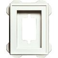 130130002123 Recessed Mini Mounting Block For Short Wire Connections And Hose Bibs Uv Stabilized White 