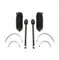 Partsw 4 Pc Steering Kit Inner Tie Rod Ends With Bellow Boots Excludes Hybrid Models 