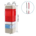 Baomain Industrial Signal Light Column Led Alarm Square Tower Indicator Continuous Warning Red Dc 24v Lgp-402t