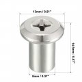Uxcell M6x12mm Phillips Head Insert Nut Screw Post Sleeve For Furniture 30pcs