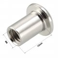 Uxcell M6x12mm Phillips Head Insert Nut Screw Post Sleeve For Furniture 30pcs
