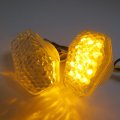 Httmt Mt303-001-w Clear Flush Mount Turn Signal Light For Suzuk Gsxr600 Gsxr750 1000 Sv650 Bandti 