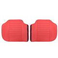 Secos Auto Car Seat Cover Full Set Leather 5-seats Front Rear Cushion Protectors Red For Honda Ford F150 Toyota Dodge Ram 1500 