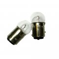 12v 10 5w Bulb Turn Signal Tail Light Brakes Scooter Moped Bulbs Pin Clear White Replacement 2 Pack Offset Pins Lamp Reverse