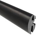 Epdm Dense Rubber Locking Window Gasket For 1 4 In Glass And 8 Panel Edge 25 Ft Length 2 Piece System Inline Weather Stripping 