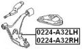 Febest 0224-a32rh Right Front Control Arm 