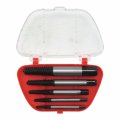 5pcs Screw Extractor Easy Out Set Drill Bits Guide Broken Damaged Bolt Remover