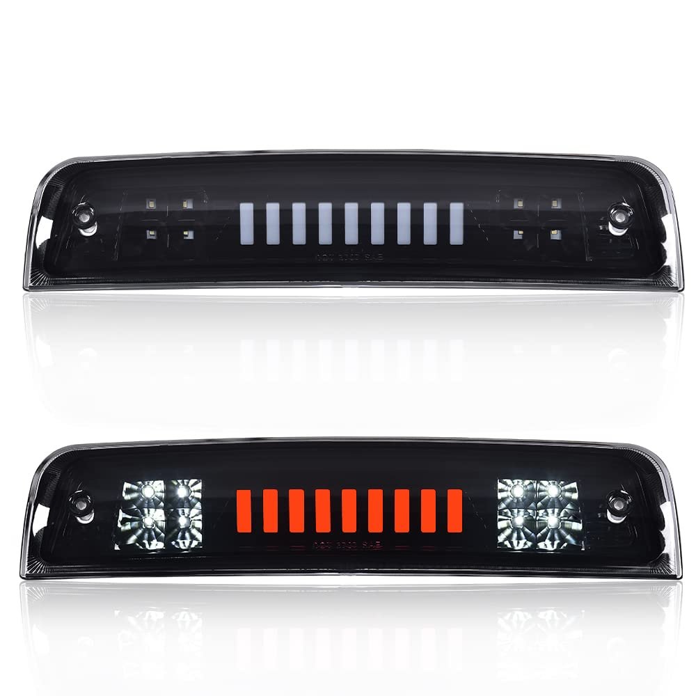 Led Bar 3rd Brake Light For 2009-2017 Dodge Ram 1500 2500 3500 I Type High Mount Stop Rear Tail Cargo Lamps Smoked Lens Black