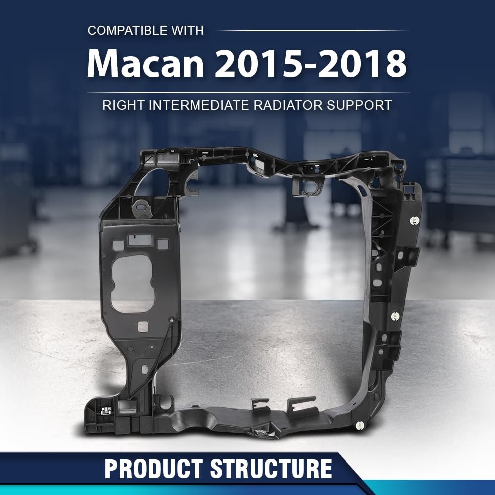 Right Intermediate Radiator Support Assembly W Bracket For Porsche Macan 2015 2016 2017 2018 95b805594 Engine Cooling