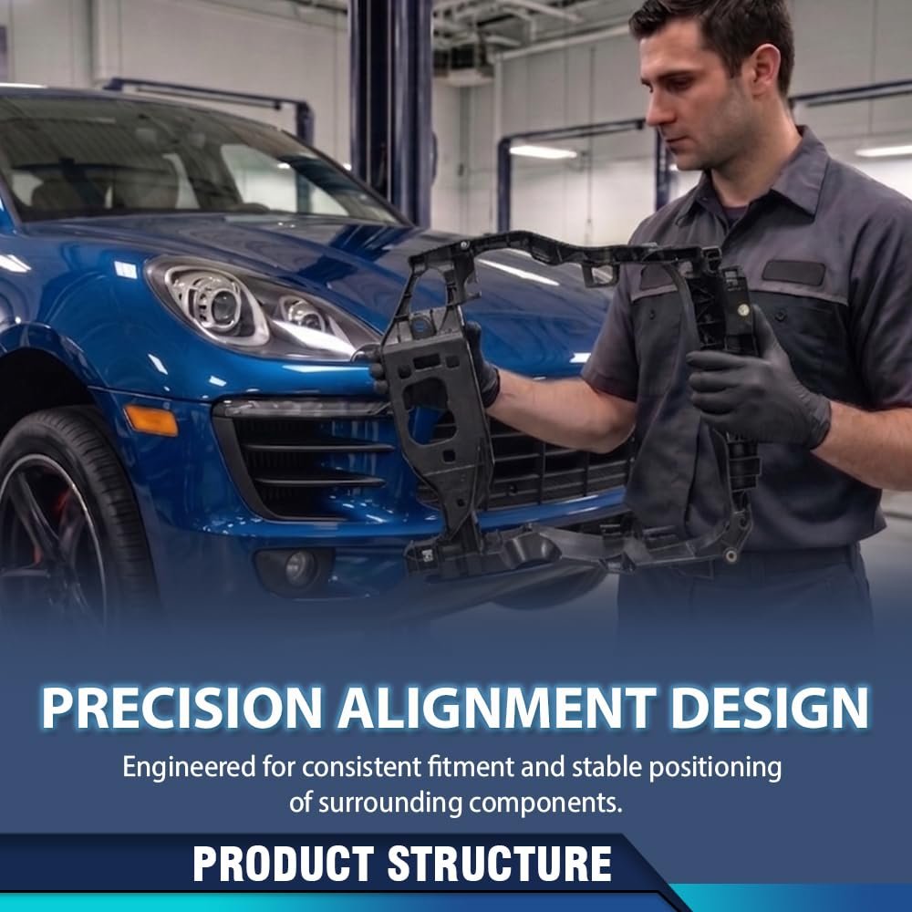 Right Intermediate Radiator Support Assembly W Bracket For Porsche Macan 2015 2016 2017 2018 95b805594 Engine Cooling