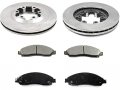 Front Ceramic Disc Brake Pad And Rotor Kit Compatible With 2004-2008 Gmc Canyon