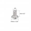 Uxcell M3x5mm Machine Screws Hex Socket Round Head Screw 304 Stainless Steel Fasteners Bolts 50pcs
