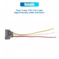 Uxcell 3-way 3 Pin Turn Light Signal Harness Cable Connector For Toyota Scion Lexus Honda Nissan Infiniti No 9098011020